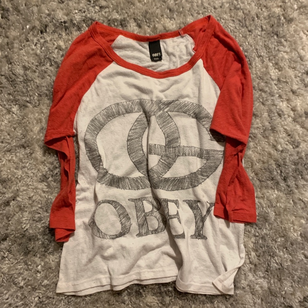 Obey 3/4 tee
